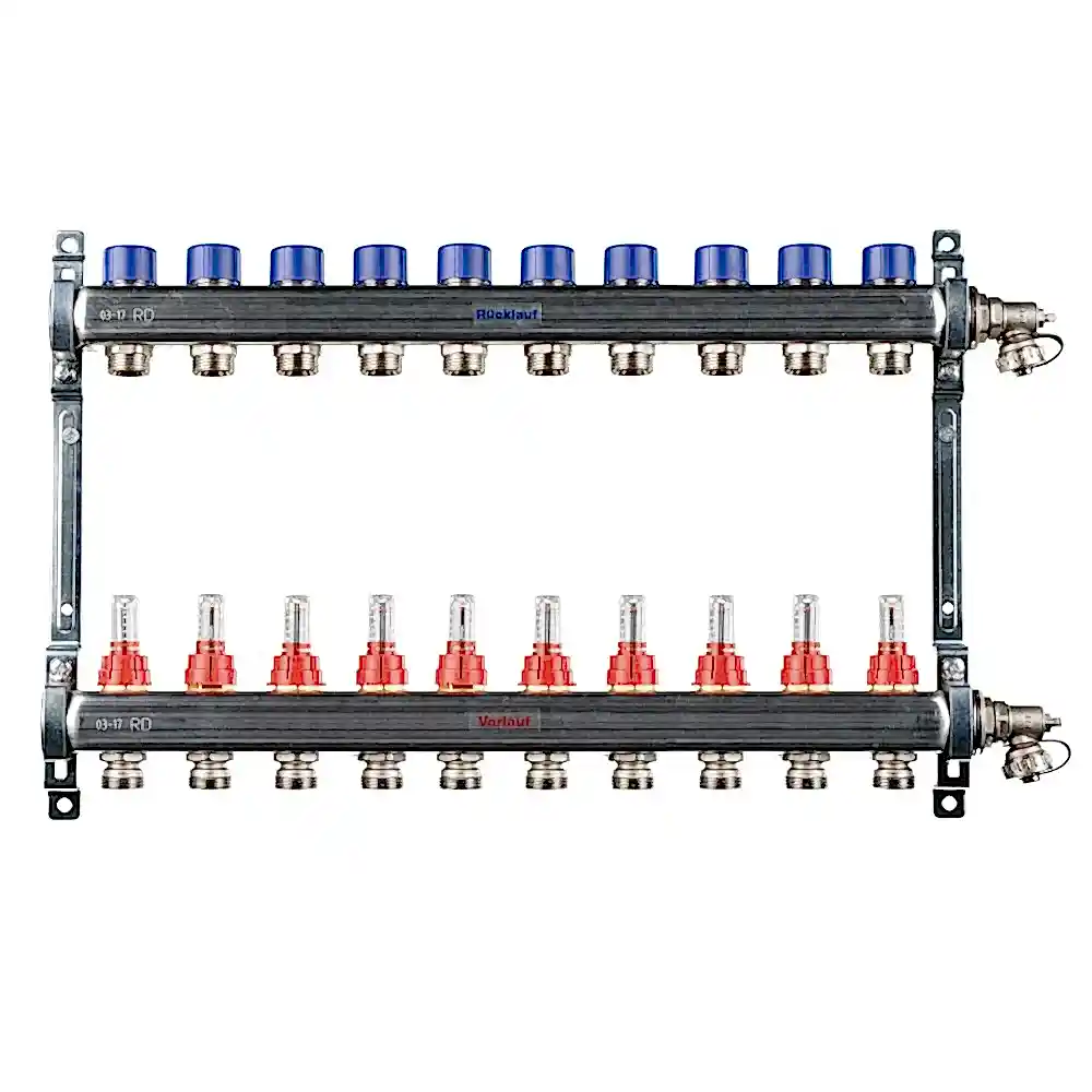 REHAU Debi Göstergeli Çelik Kolektör