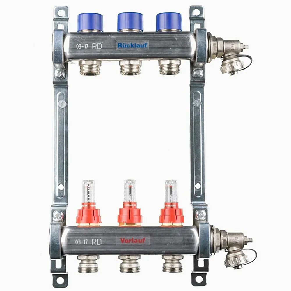 REHAU Debi Göstergeli Çelik Kolektör