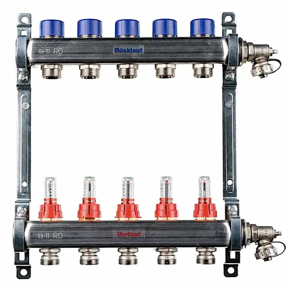 REHAU Debi Göstergeli Çelik Kolektör