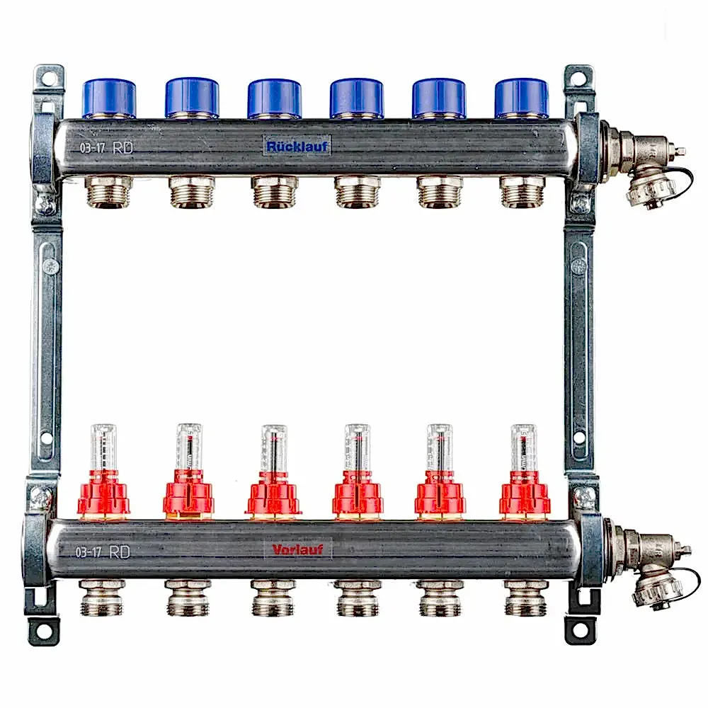 REHAU Debi Göstergeli Çelik Kolektör