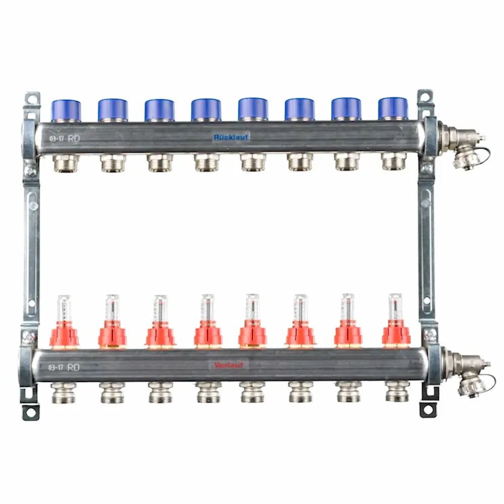 REHAU Debi Göstergeli Çelik Kolektör