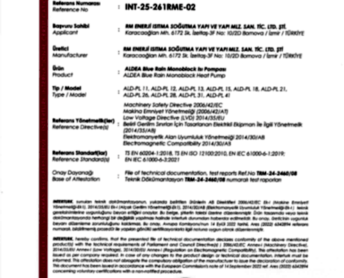 uygunluk onayı- Havuz