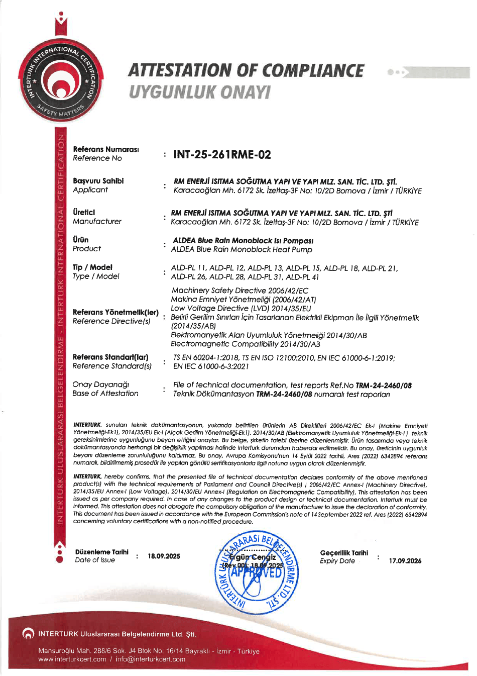 uygunluk onayı- Havuz